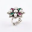 Royal Pearl Blossom Ring