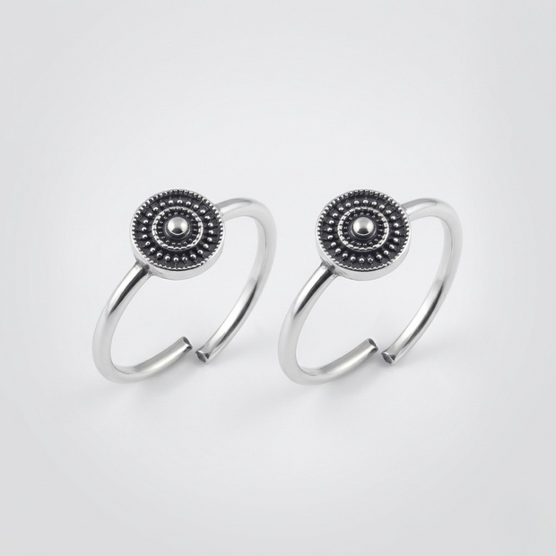 Oxidised Toe Rings