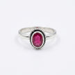 Ruby Blossom Toe Ring