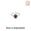 Ruby Blossom Toe Ring