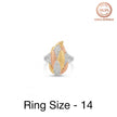 Tricolor Leaf Ring