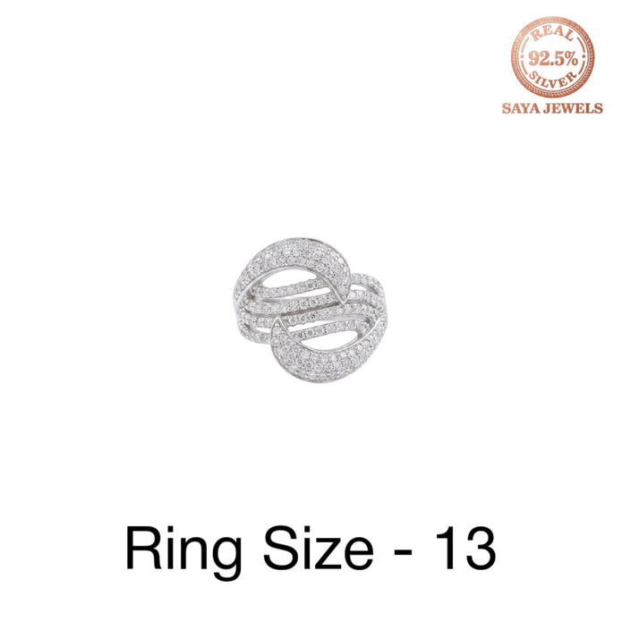 Swirl Crossover Ring