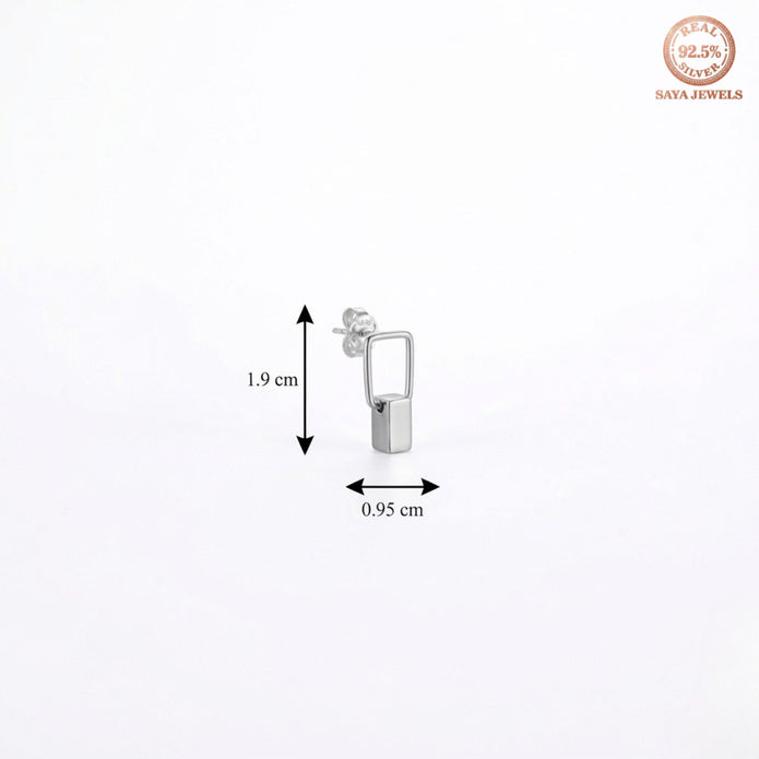 Minimal Geometric Drop Earrings