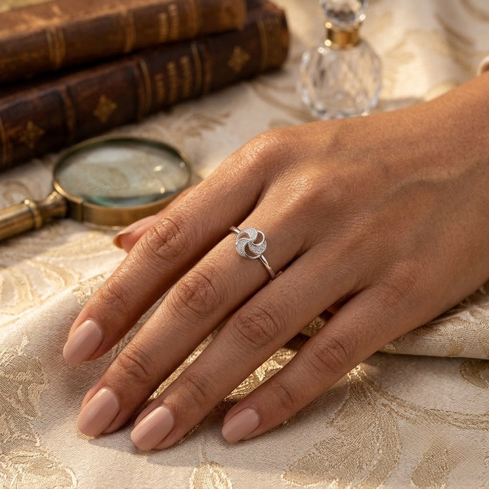Trinity Swirl Ring