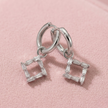 Crystal Square Hoop
