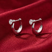 Bezel Huggie Hoops