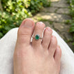 Emerald Aura Toe Ring