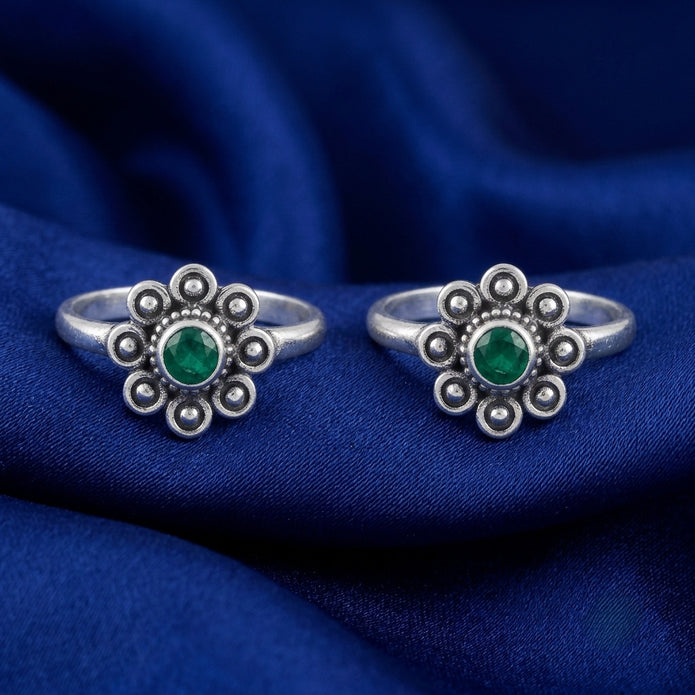 Floral Grace Toe Ring
