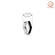 Onyx Hexagonal Hoops