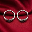 Oxidised Bali Hoops