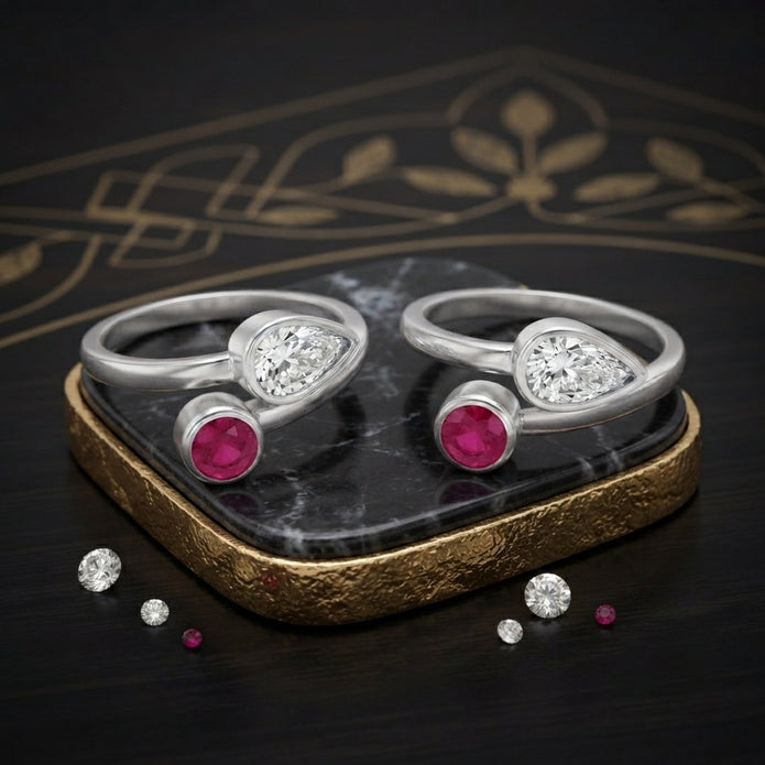 Rose  Radiance Toe Ring