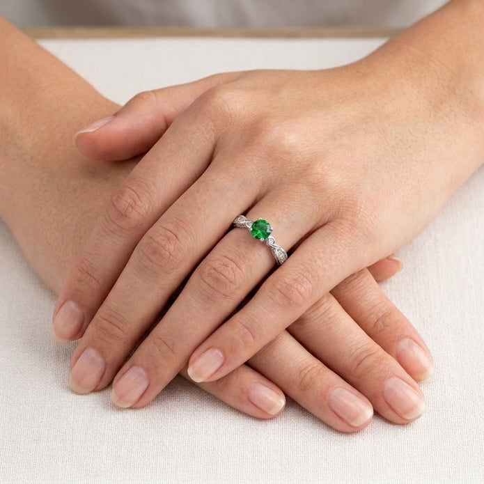 Emerald Grace Ring