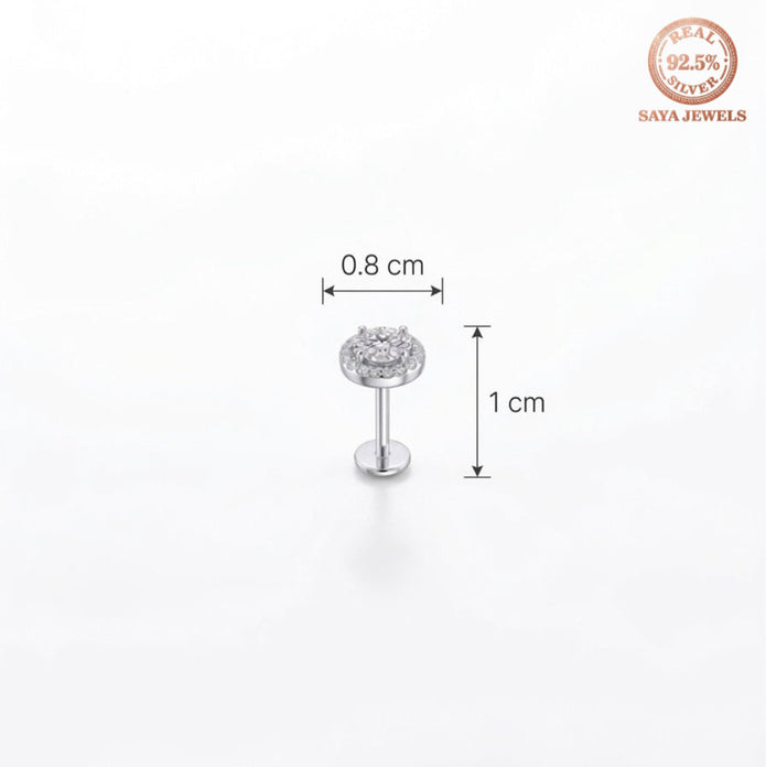 Silver Halo Pendant & Studs