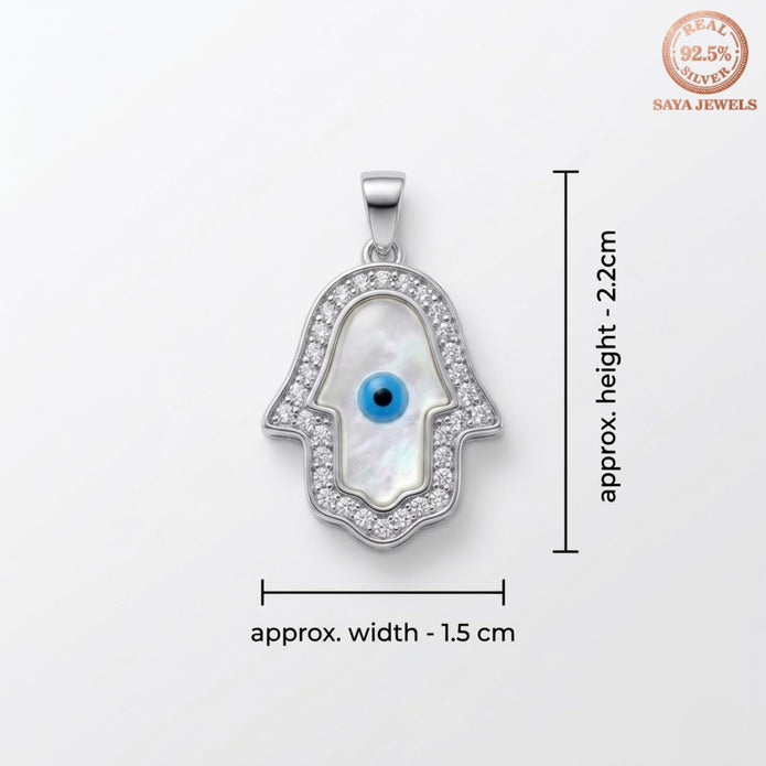 Hamsa Evil Eye Pendant