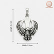 Oxidised Eagle Pendant