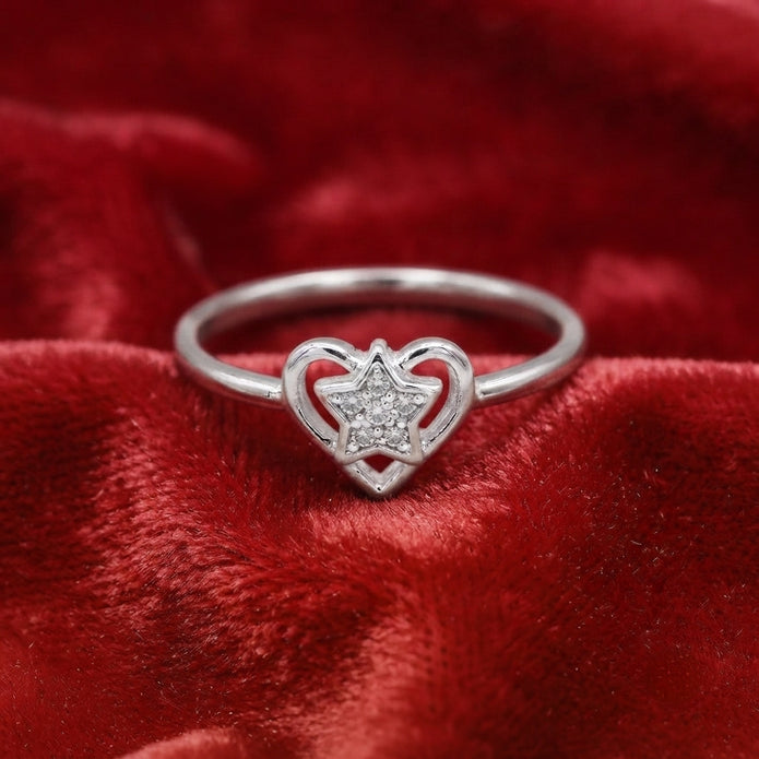 Starlit Heart Ring