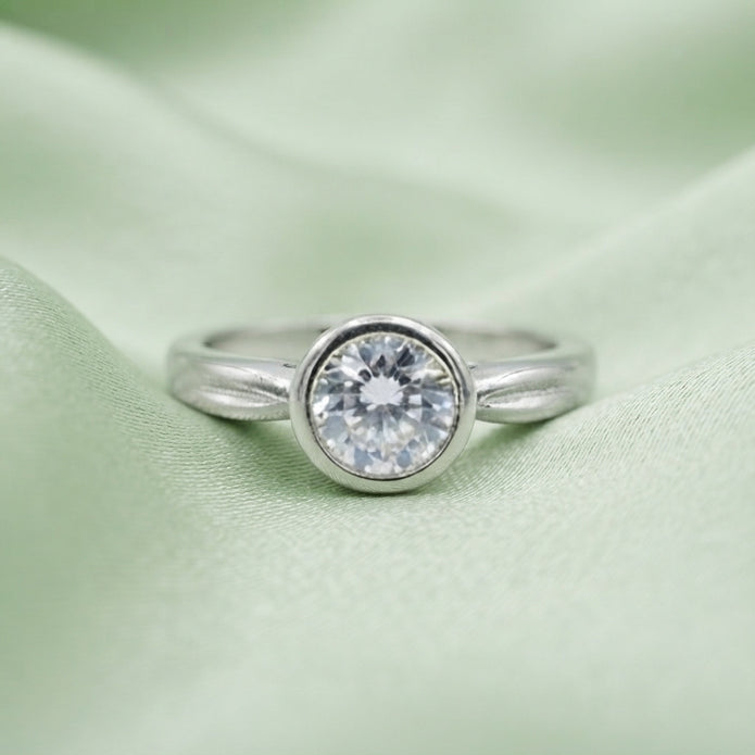 Solitaire Bezel Ring