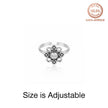 Crystal Bloom Toe Ring