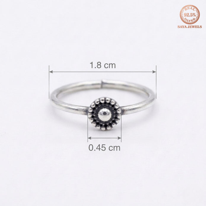 Oxidised Toe Rings