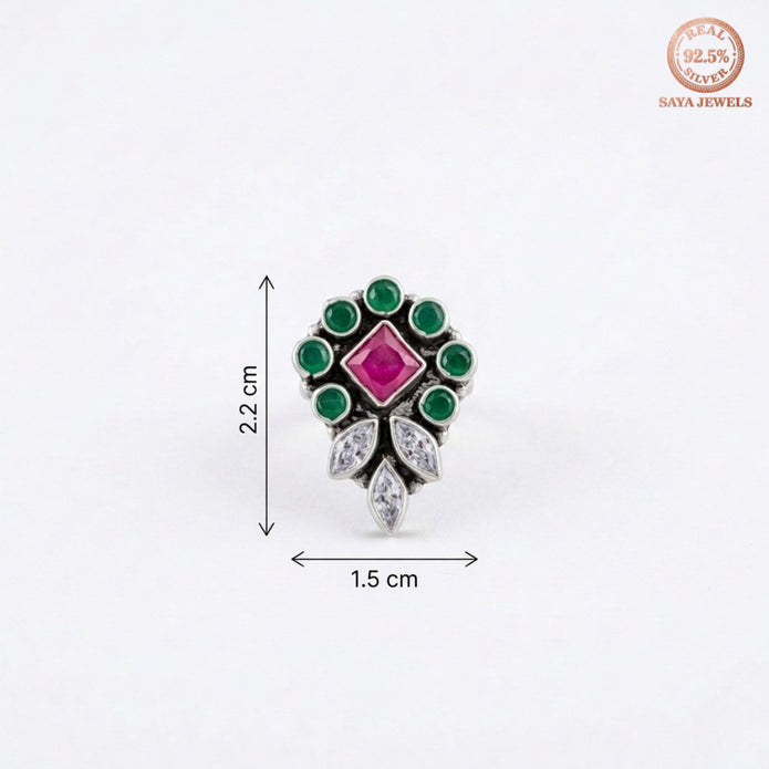 Emerald Halo Ruby