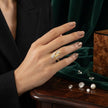 Tricolor Leaf Ring