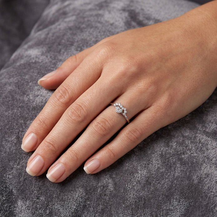 Heart Blossom Ring
