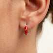 Crimson Bloom Hoops