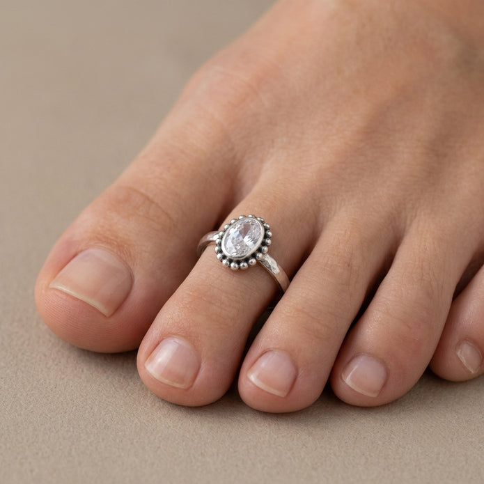 Moonlight Spark Toe Ring