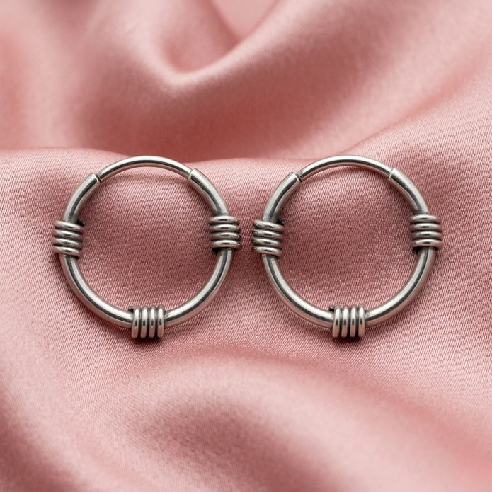Wire-Wrapped Style Hoops