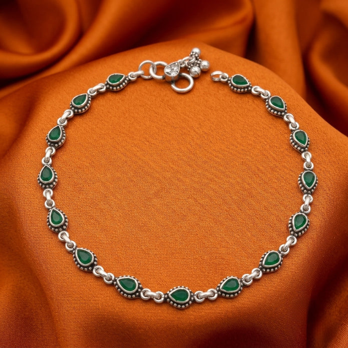 Emerald Grace Anklet