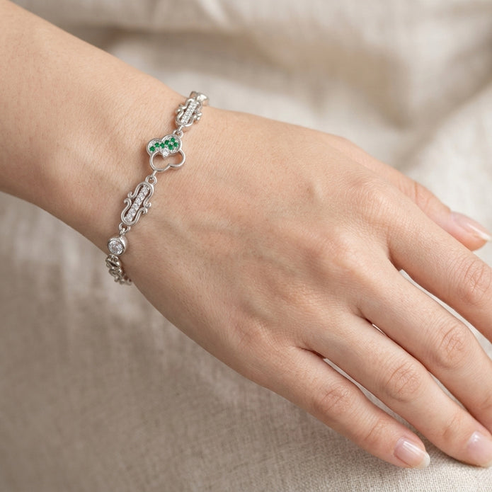 Emerald Charm Bracelet