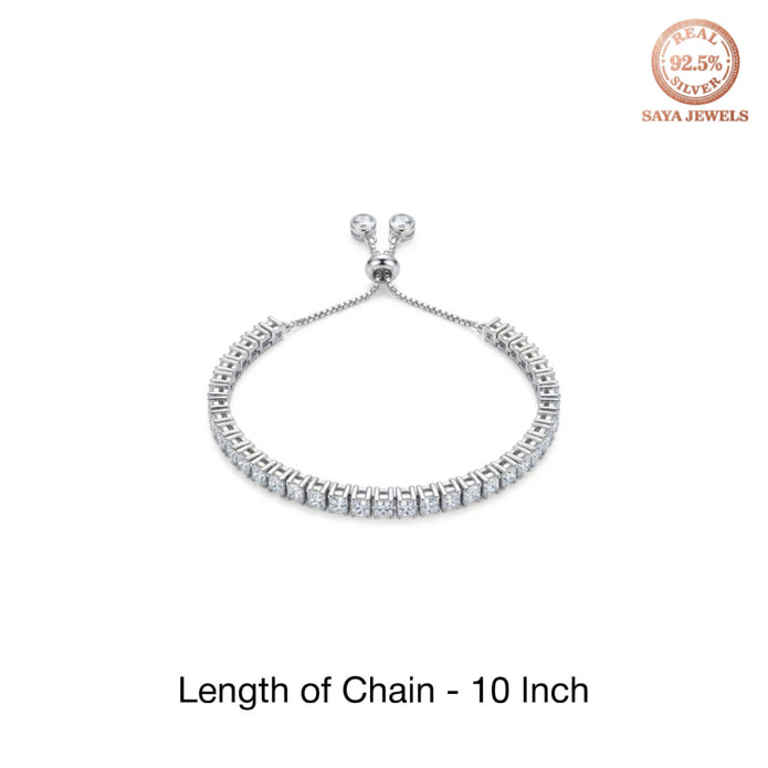 Royal Square Tennis Bracelet