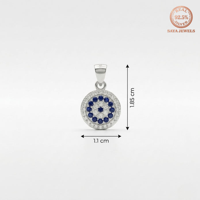 Sparkling Evil Eye Pendant & Studs (Small)