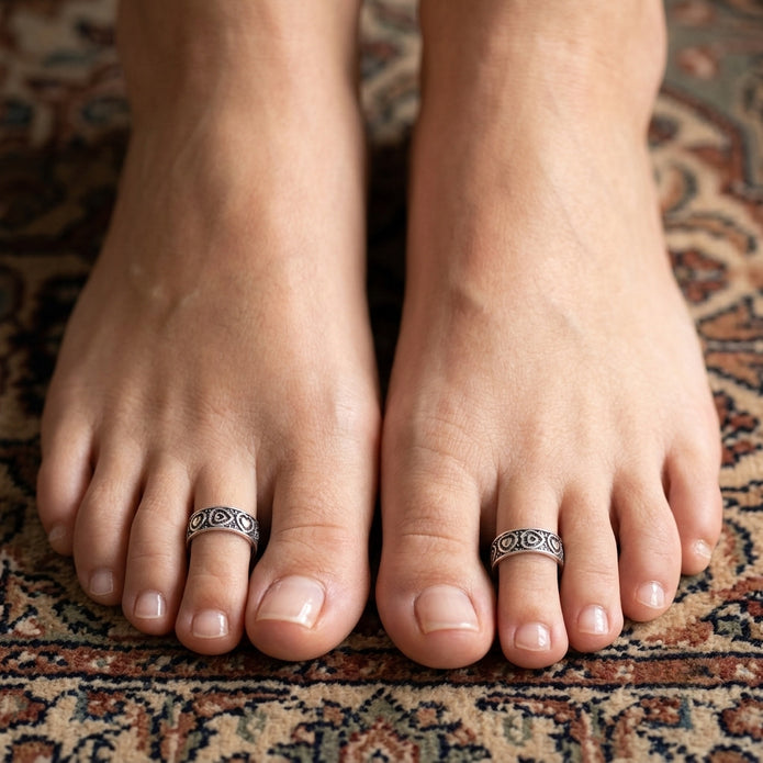 Heart Charm Toe Ring