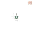 Sage Green Evil Eye Pendant