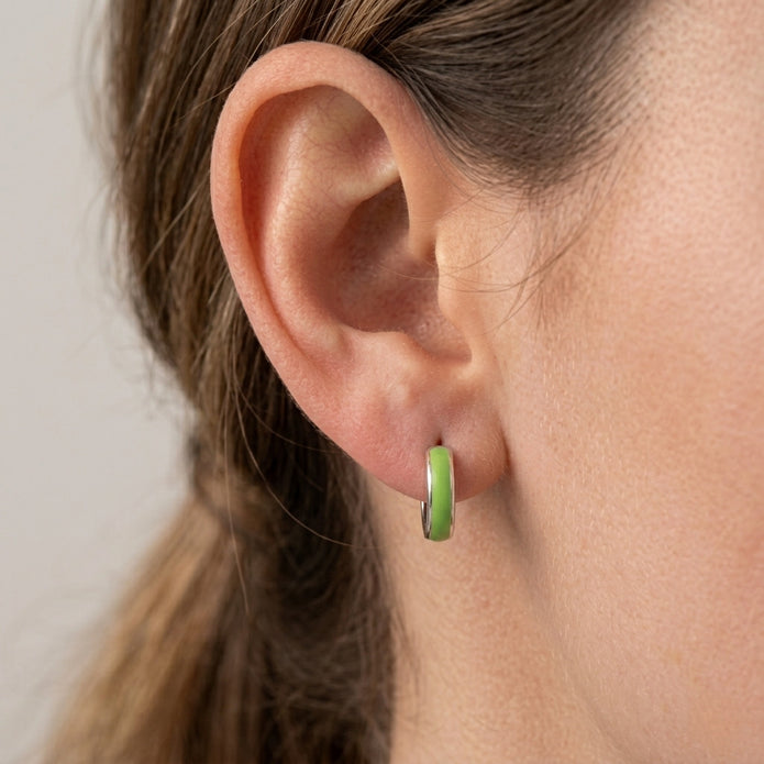 Girl Enamel Hoops