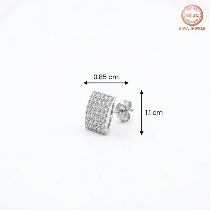 Pave Stud Earrings