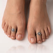 Crystal Bloom Toe Ring