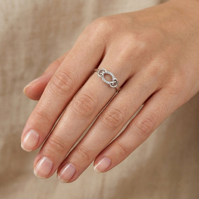 Radiant Curve Ring