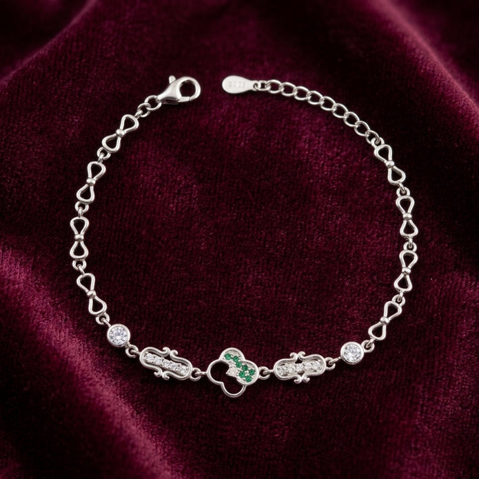Emerald Charm Bracelet