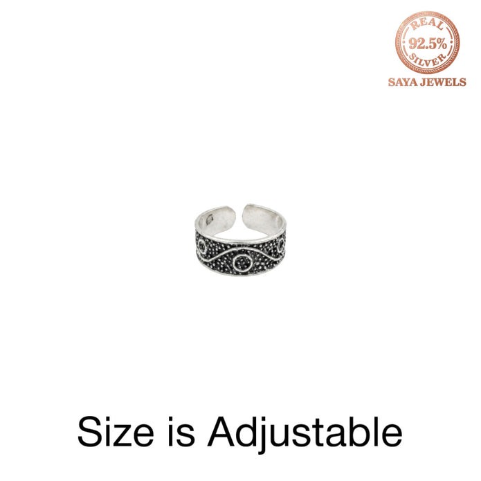 Silver Spiral Toe Ring