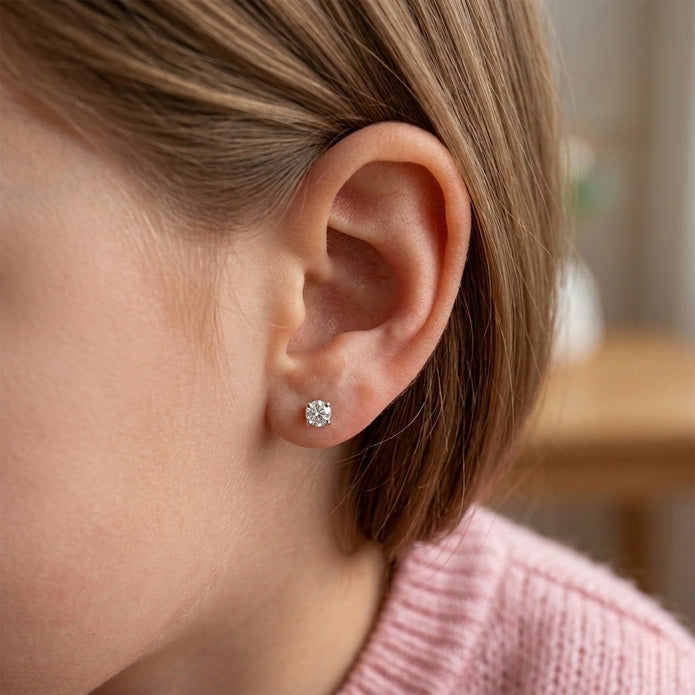 Luna Round Studs