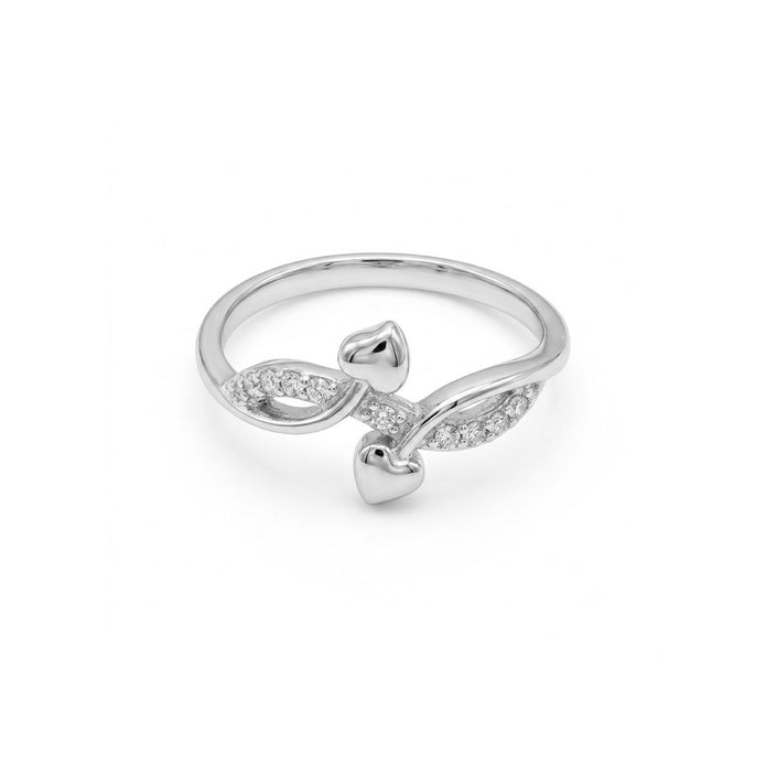 Twin Heart Bloom Ring