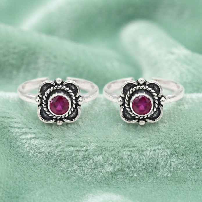 Vintage Flower Toe Ring