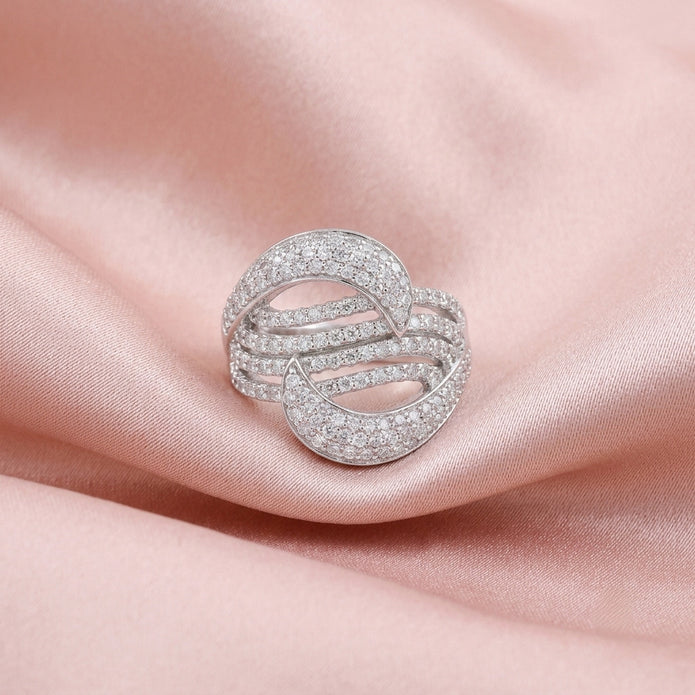 Swirl Crossover Ring