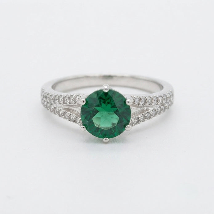 Emerald Spark Ring
