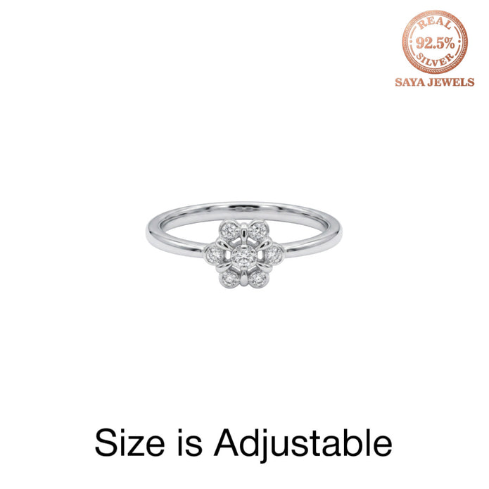 Floral Charm Ring