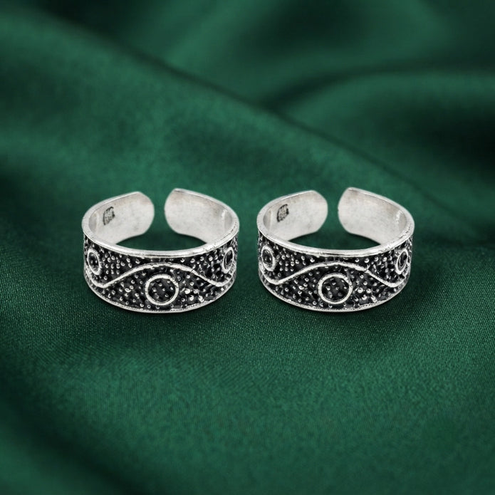 Silver Spiral Toe Ring