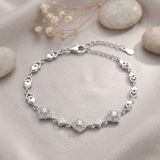Sterling Heart Bracelet