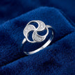 Trinity Swirl Ring